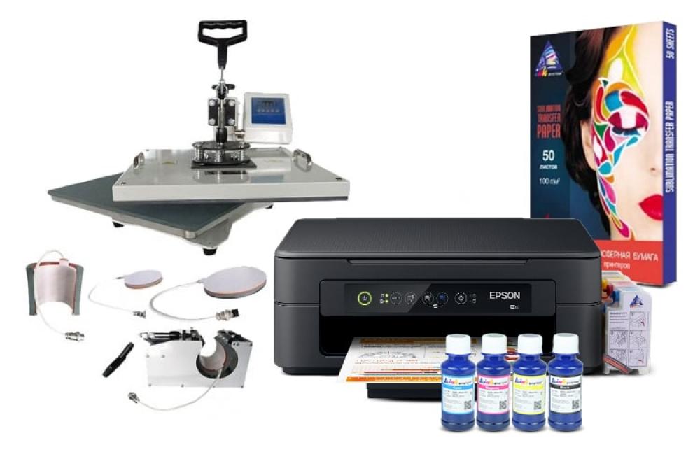 фото Многофункциональный термопресс INKSYSTEM C-04-2938 4 в 1 и МФУ Epson XP-2100 с набором для сублимационной печати - изображение 1
