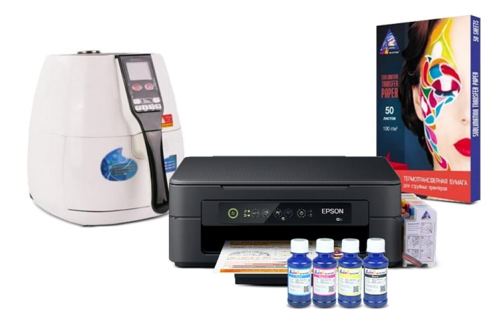 фото Вакуумный термопресс HeatPress V-02 3D Mini и МФУ Epson XP-2100 с набором для сублимационной печати - изображение 1