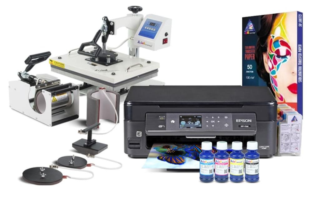 фото Многофункциональный термопресс INKSYSTEM C-06-2938 6 в 1 и МФУ Epson XP-452 с набором для сублимационной печати - изображение 1