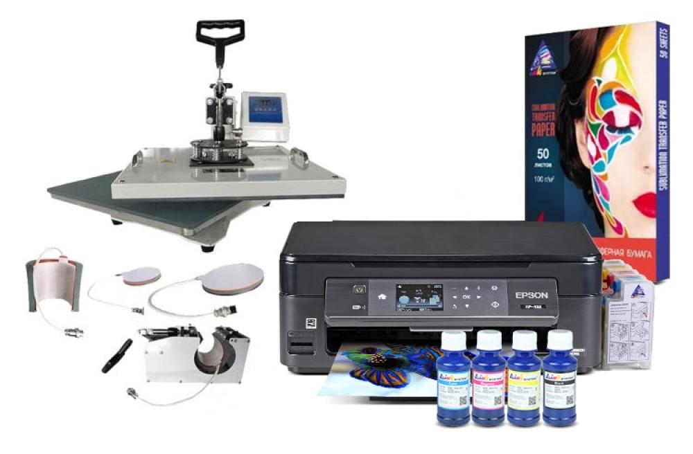 фото Многофункциональный термопресс INKSYSTEM C-04-2938 4 в 1 и МФУ Epson XP-452 с набором для сублимационной печати - изображение 1