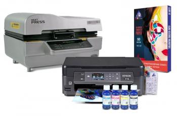 Вакумний термопрес HeatPress V-01 3d і БФП Epson XP-452 з набором для сублімаційного друку