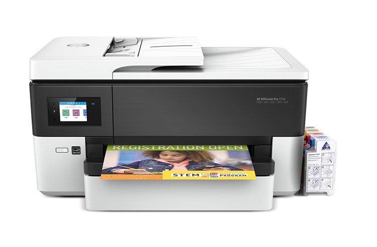 фото МФУ HP OfficeJet Pro 7720 с СНПЧ и чернилами