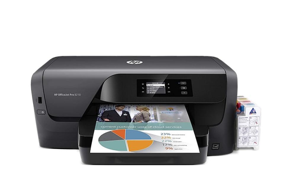 фото Принтер HP OfficeJet Pro 8210 с СНПЧ и чернилами - изображение 1