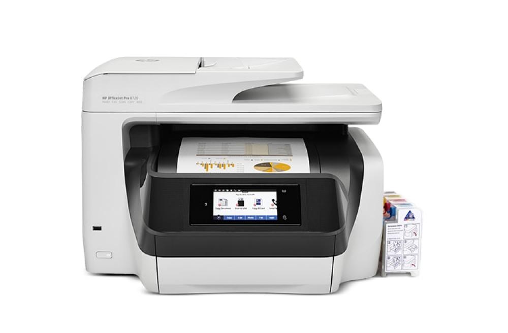 фото МФУ HP OfficeJet Pro 8720 с СНПЧ и чернилами - изображение 1