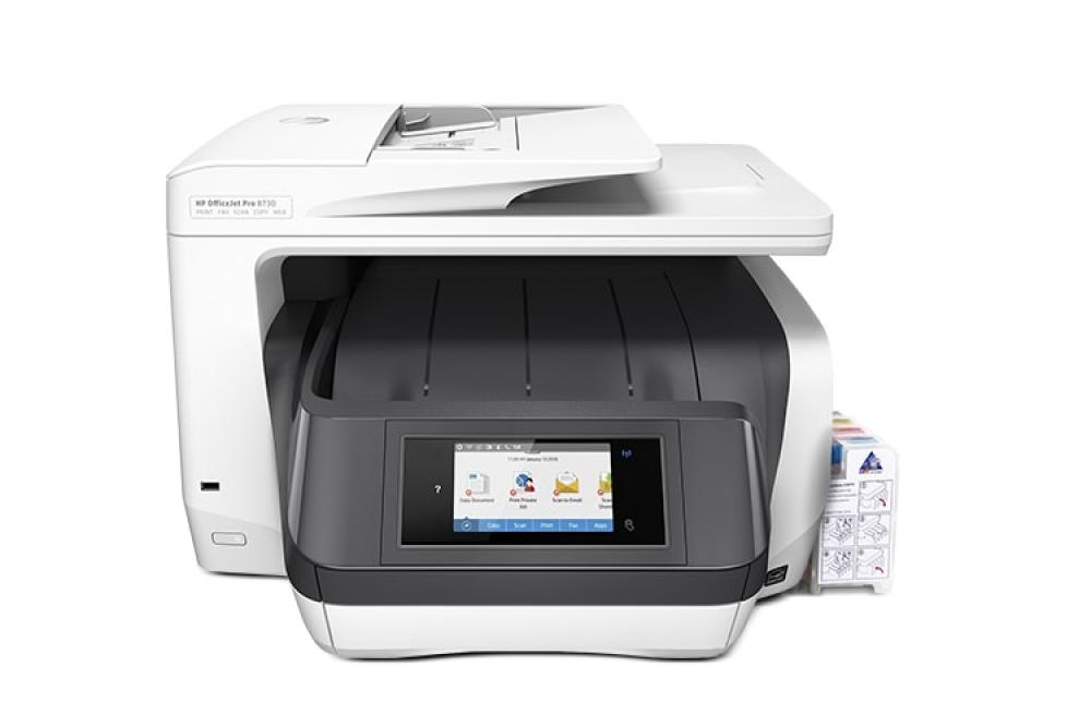 фото МФУ HP OfficeJet Pro 8730 с СНПЧ и чернилами - изображение 1
