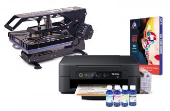 Планшетний термопрес INKSYSTEM SP AO3838 38*38 см і БФП Epson XP-2100 з набором для сублімаційного друку