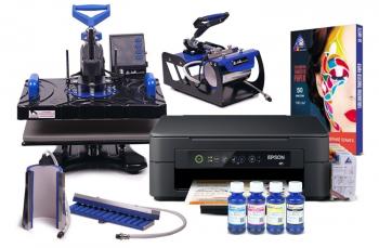 Багатофункціональний термопрес INKSYSTEM SP Combo 4 29*38 см 4 в 1 і БФП Epson XP-2100 з набором для сублімаційного друку