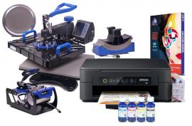 Багатофункціональний термопрес INKSYSTEM SP Combo 5 29*38 см 5 в 1 і БФП Epson XP-2100 з набором для сублімаційного друку