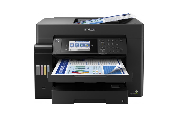 фото МФУ Epson L15160 с оригинальной СНПЧ и чернилами