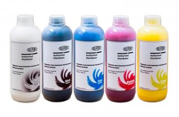 Комплект текстильних чорнил DuPont Artistri, 1000 мл (4 кольори) + White 1000 мл