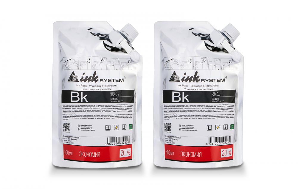 изображение Сублімаційні чорнило INKSYSTEM Black 500 мл. - 2шт - зображення 1