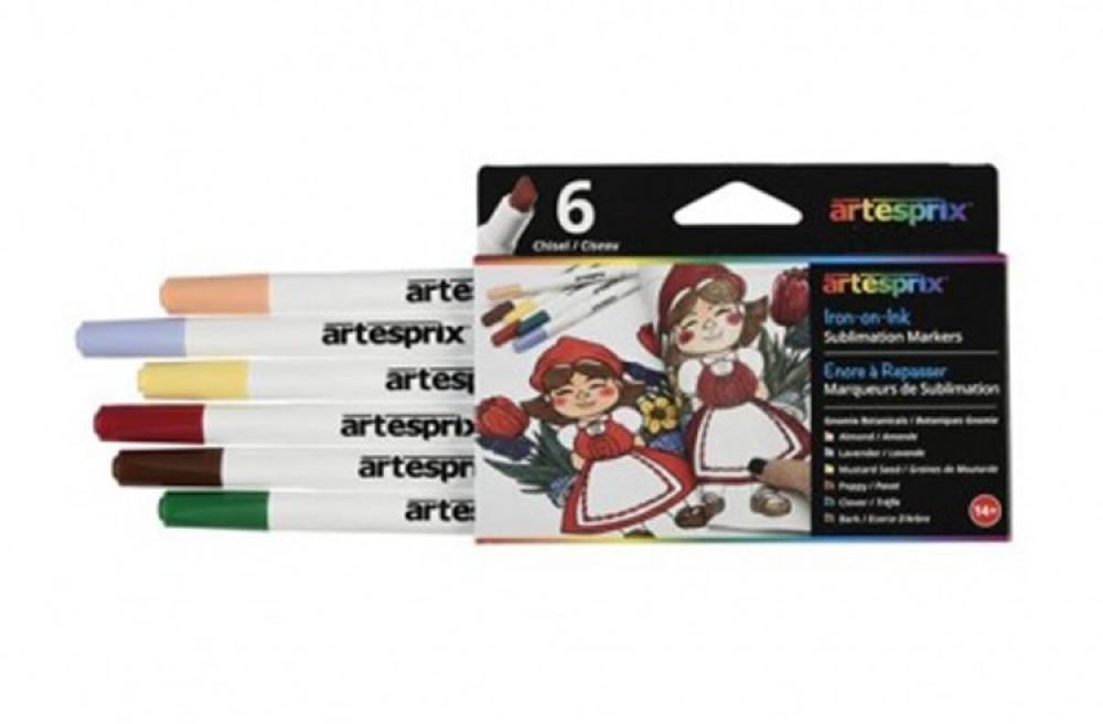 фото Набор фломастеров для ткани Artesprix натуральные цвета - изображение 1