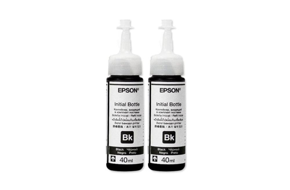 фото Оригинальные чернила для Epson T664 Black (40 мл) - 2шт