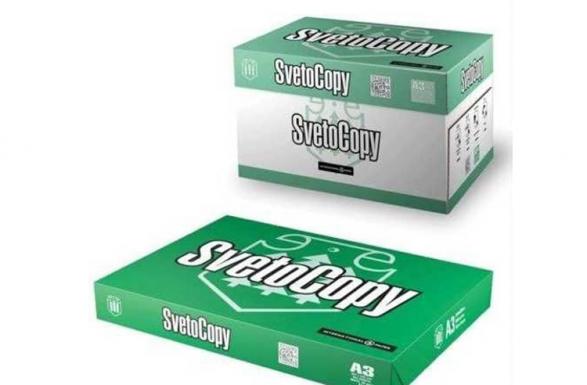 изображение Набір Офісний папір SvetoCopy A3, 80g/m2, 5 пачек по 500л