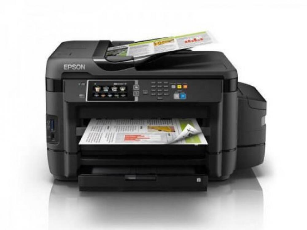 фото МФУ Epson L1455 с оригинальной СНПЧ и чернилами INKSYSTEM 70 мл (Уценка) - зображення 1