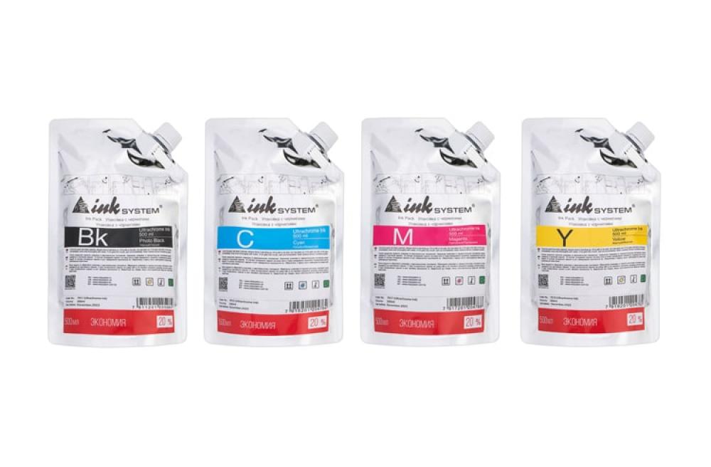изображение Комплект ультрахромных чернил INKSYSTEM для Epson 7450, 500 мл. (4 цвета) - изображение 1