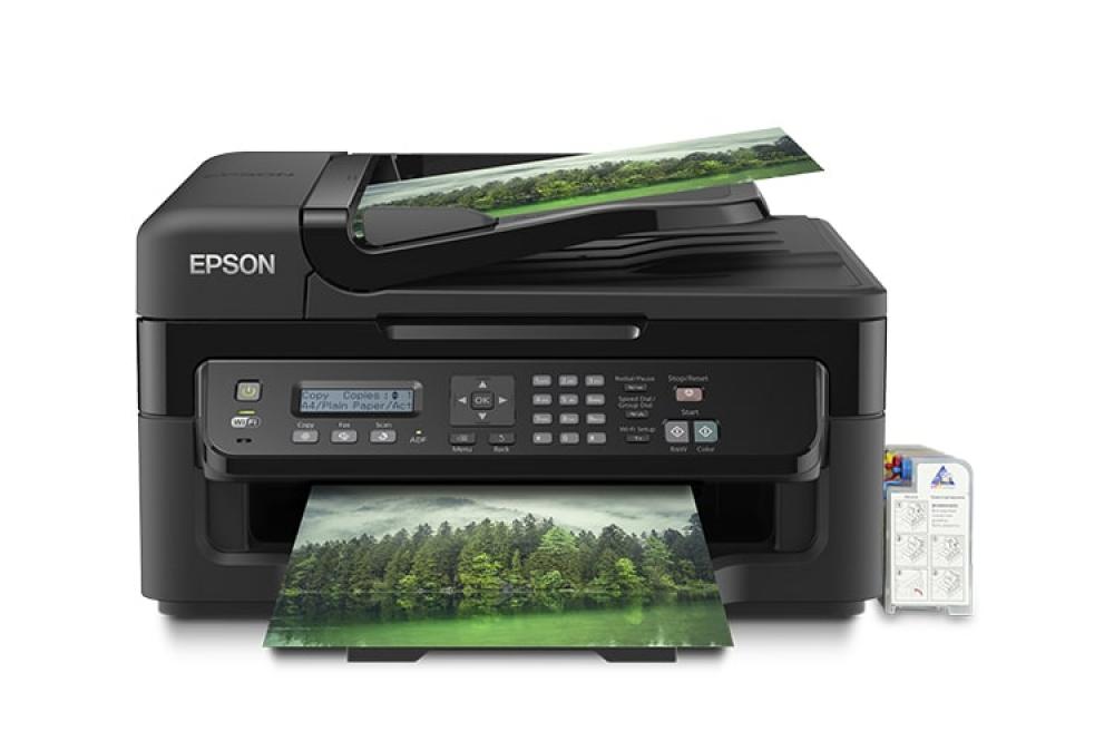 изображение МФУ Epson Workforce WF-2530WF с СНПЧ и чернилами (Уценка) - изображение 1
