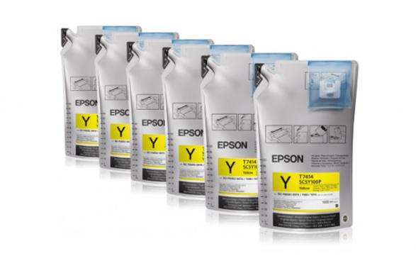 фото Комплект сублимационных чернил Epson Yellow для Epson SureColor SC-F7200 6шт*1000мл