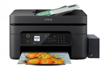 фото МФУ Epson Workforce WF-2850 с БСНПЧ и чернилами INKSYSTEM