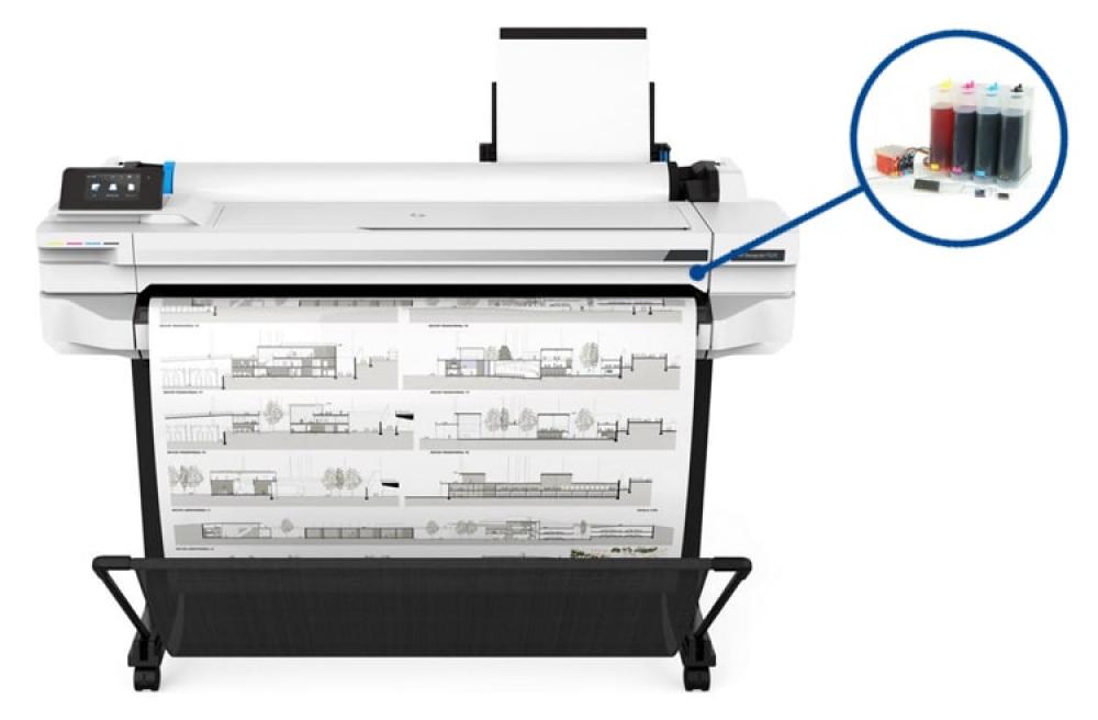 фото Плоттер HP Designjet T525 36" с СНПЧ и чернилами (Уценка) - изображение 1