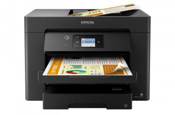 МФУ Epson Workforce WF-7830DTWF с ПЗК и чернилами