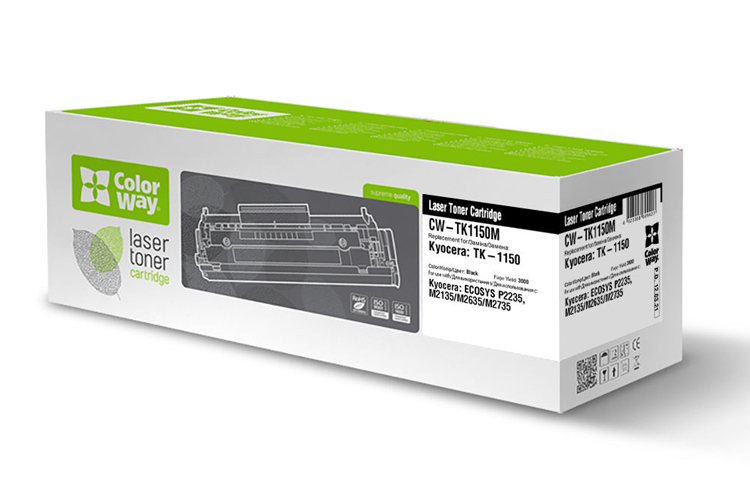 зображення Лазерний картридж ColorWay для Kyocera Mita P2235dn/P2235dw/M2135dn: TK-1150 (чорний)