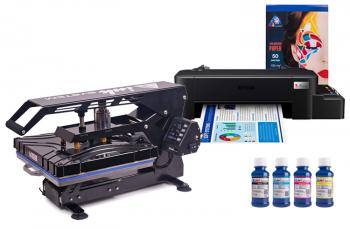 Планшетний термопрес INKSYSTEM SP AO3838 38*38 см та принтер Epson L121 з набором для сублімаційного друку