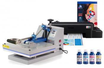 Планшетний термопрес INKSYSTEM P-3838 38*38 см та принтер Epson L121 з набором для сублімаційного друку Планшетний термопрес INKSYSTEM P-3838 38*38 см та принтер Epson L121 з набором для сублімаційного друку