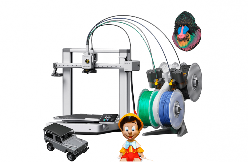 Купити 3d-принтер Bambu Lab A1 Combo за вигідною ціною. Гарантія