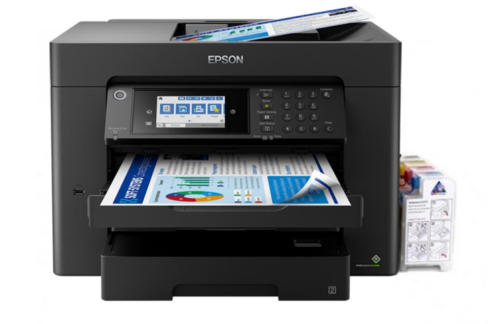 фото МФУ Epson Workforce WF-7840DTWF с СНПЧ и светостойкими чернилами 100мл - изображение 1