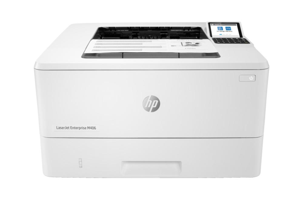 изображение Принтер лазерний HP LaserJet Enterprise M406dn - зображення 1