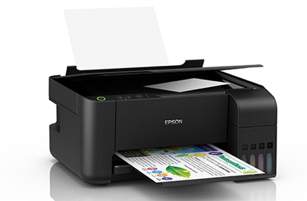 изображение МФУ Epson L3110 с оригинальной СНПЧ и пигментными чернилами 100мл - изображение 1