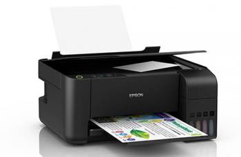 МФУ Epson L3110 с оригинальной СНПЧ и пигментными чернилами 100мл