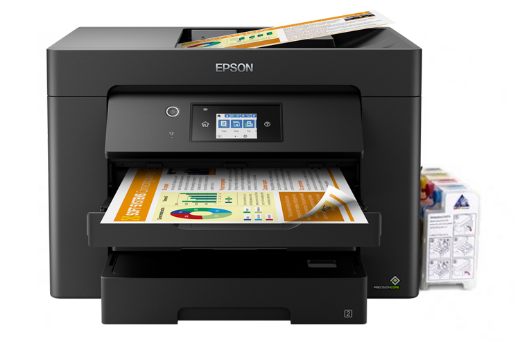 изображение МФУ Epson Workforce WF-7830DTWF с СНПЧ и светостойкими чернилами 100мл