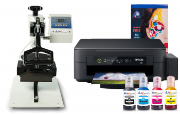 Кепочный термопресс INKSYSTEM B-01 и МФУ Epson XP-2205 с набором для сублимационной печати