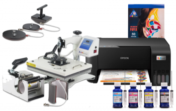 Багатофункціональний термопрес INKSYSTEM C-06-2938 6 в 1 та БФП Epson L3210 з набором для сублімаційного друку