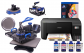 фото Многофункциональный термопресс INKSYSTEM SP Combo 5 29*38 см 5 в 1 и МФУ Epson L3210 с набором для сублимационной печати