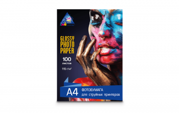 Глянцевий фотопапір INKSYSTEM Glossy Photo Paper 115g, A4, 100 аркушів