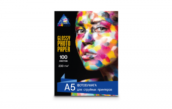 Глянцевая фотобумага INKSYSTEM Glossy Photo Paper 115g, A5, 100 листов