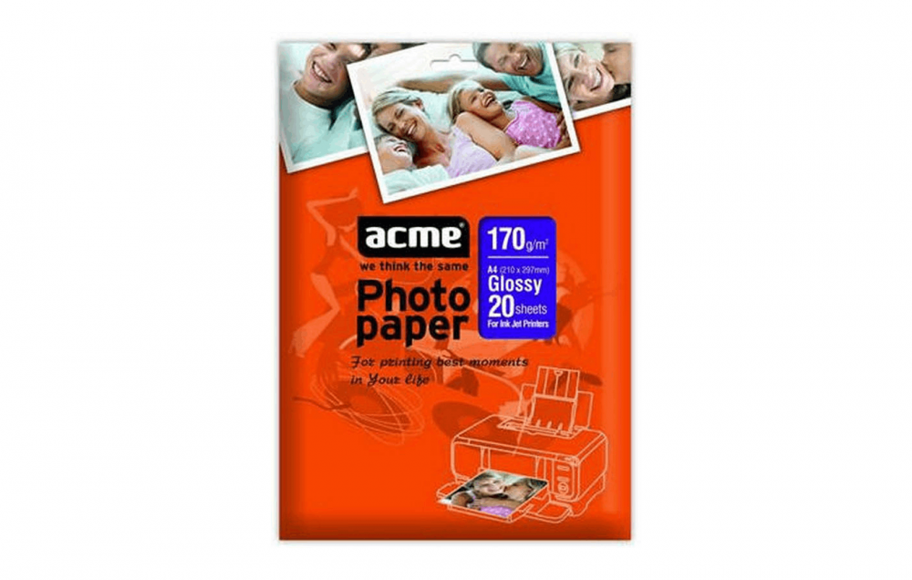 фото Глянцевая фотобумага ACME Glossy 170g, 10x15, 20 листов
