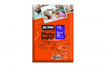 Глянцевая фотобумага ACME Glossy 170g, 10x15, 20 листов