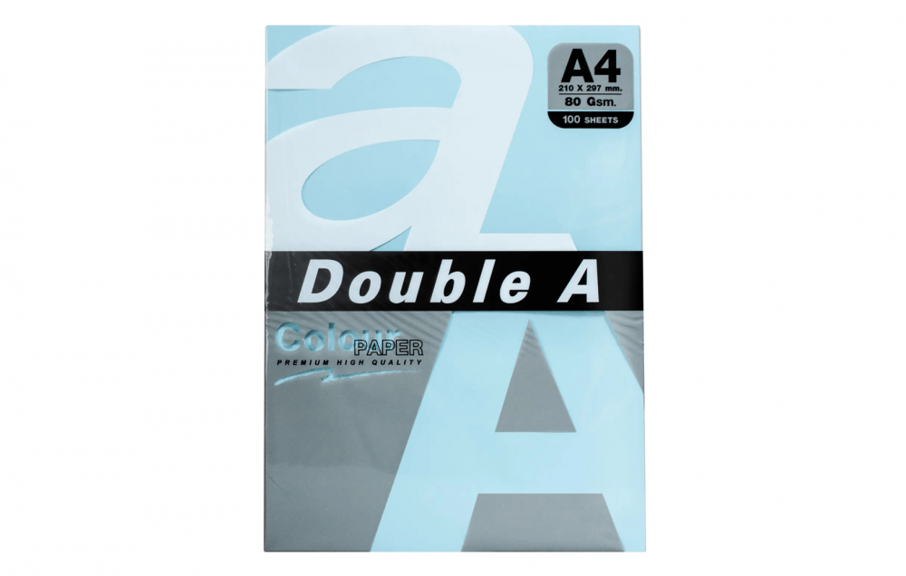 изображение Офисная бумага цветная Double A Rainbow 3 Pastel A4, 80g/m2, 5 цветов, 100л - изображение 1