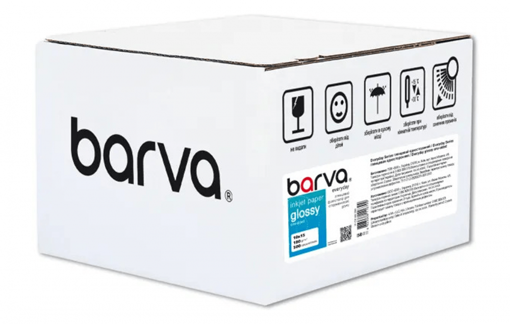 изображение Фотобумага Barva Glossy Everyday 180g, 10x15, 500 листов