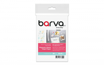 Фотобумага магнитная Barva Matte 650g, 10x15, 20 листов