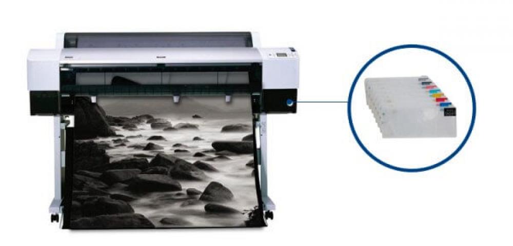 изображение Плоттер Epson Stylus Pro 9880 с ПЗК и чернилами - изображение 1