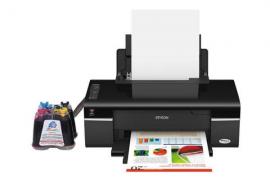 Принтер Epson Stylus Office T40W с СНПЧ и чернилами