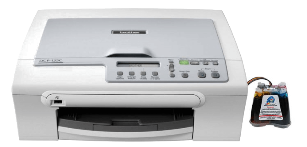 изображение МФУ Brother DCP-135CR с СНПЧ и чернилами - изображение 1