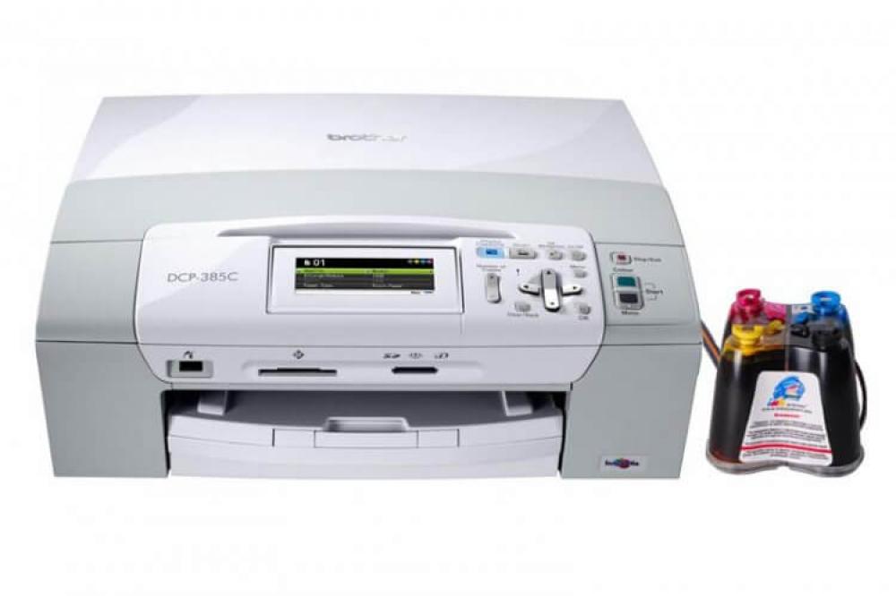 изображение МФУ Brother DCP-385CR с СНПЧ и чернилами - изображение 1