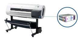 Плоттер Canon imagePROGRAF IPF700 с ПЗК и чернилами