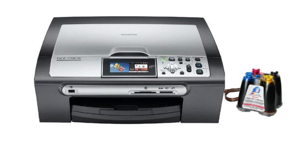 изображение БФП Brother DCP 770CW з СБПЧ та чорнилом - зображення 1
